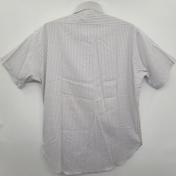 Hathaway Blue-White Striped Shirt—Perfect Layered or Workwear Smart 15.5 - Picture 3 of 14
